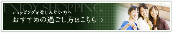 ショッピングを楽しみたい方へおすすめの過ごし方はこちら